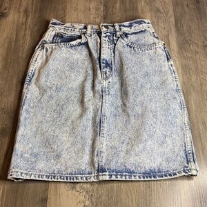 Y2K 90’s Denim Acid Wash Pencil Skirt